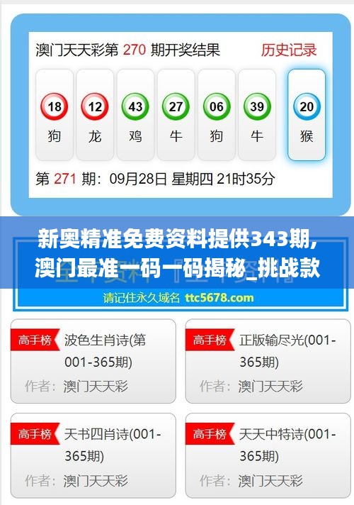 新奧精準免費提供澳彩——掌握彩票先機，贏取豐厚回報，新奧精準免費提供澳彩預測，贏取豐厚回報的機會來了！
