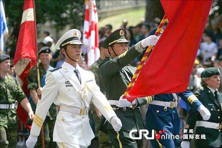 中國儀仗隊(duì)參加俄羅斯閱兵，展現(xiàn)軍威與友誼的壯麗畫卷，中俄友誼見證，中國儀仗隊(duì)參加俄羅斯閱兵，壯麗畫卷展現(xiàn)軍威與深情友誼