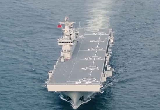 海軍新篇章，075型三號艦正式入列，海軍新篇章，075型三號艦正式入列啟航