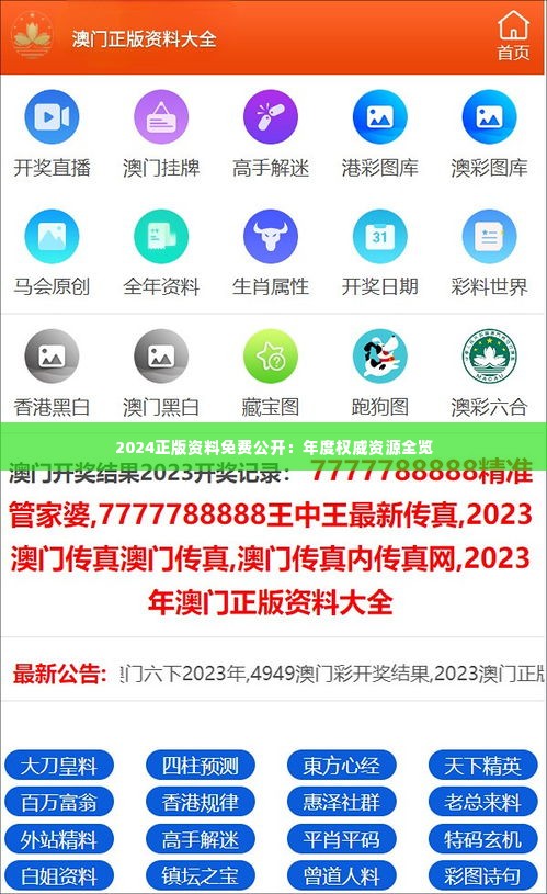 2024正版資料免費(fèi)公開(kāi)，獲取優(yōu)質(zhì)資源的全新途徑，優(yōu)質(zhì)資源獲取新途徑，2024正版資料免費(fèi)公開(kāi)