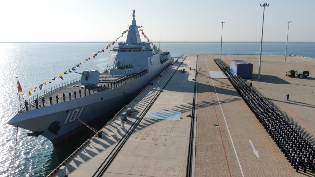 重磅新聞揭秘中國海軍新里程碑，055三號艦正式入列命名儀式盛大舉行，中國海軍新里程碑，055三號艦盛大命名儀式舉行